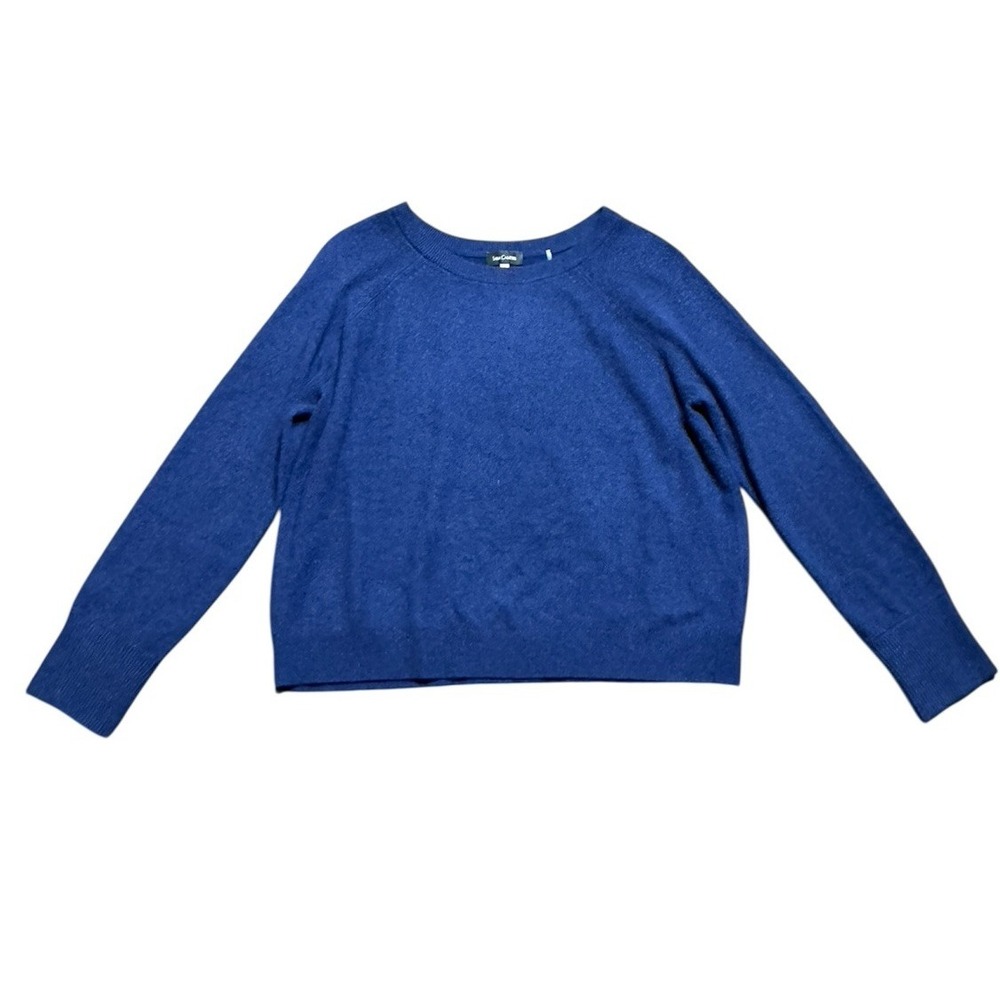 Sara Campbell Cashmere Sweater Blue Size Large Soft Capsule